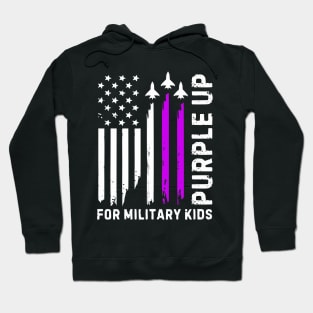 Purple Up For Military Kids Military Child Month Hoodie